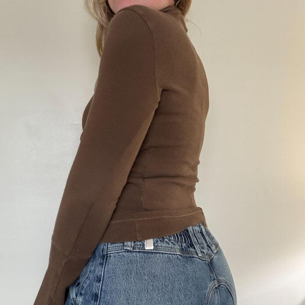 Free People Intimately Ribbed Turtleneck Top - Picture 3 of 7